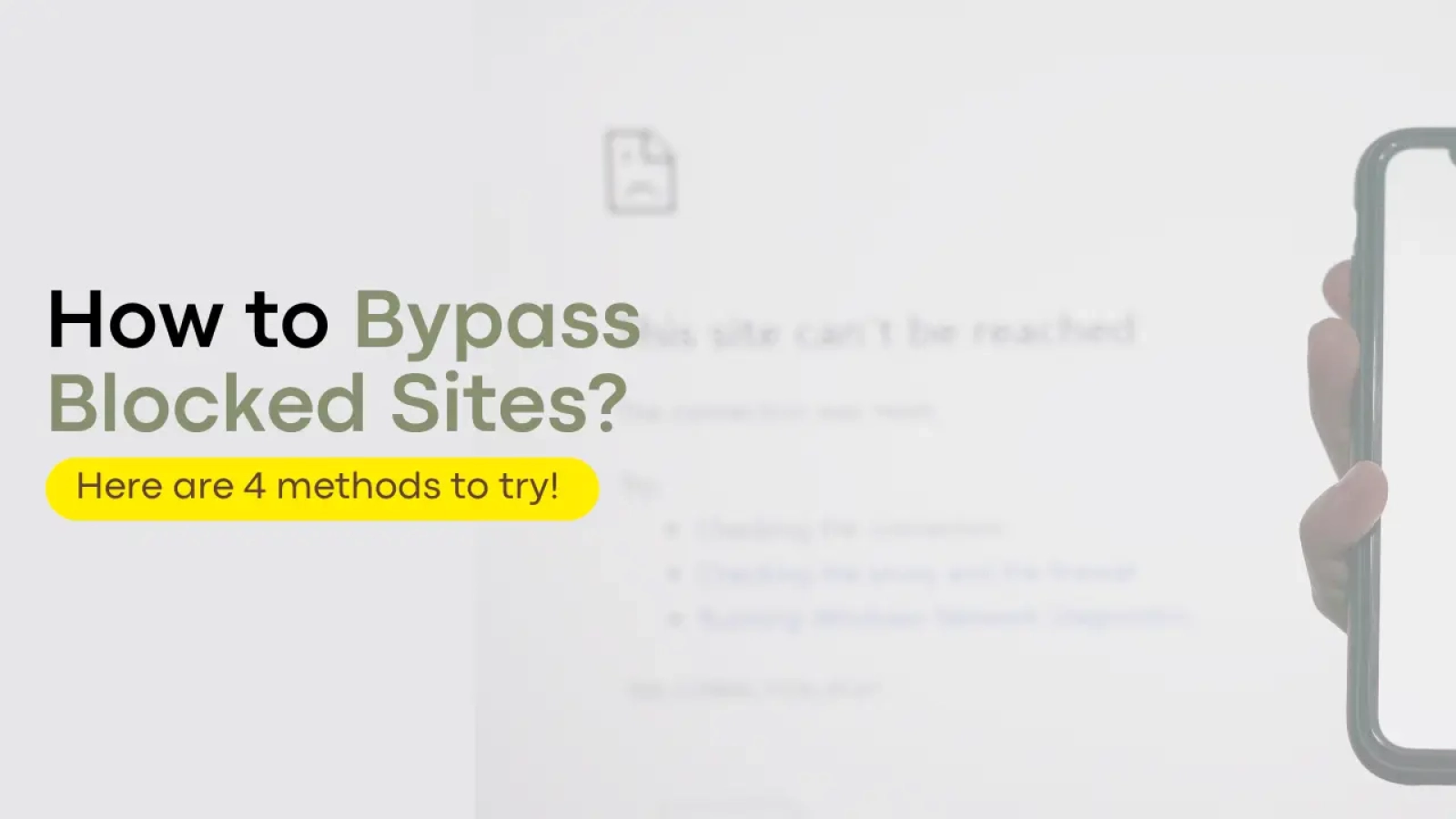 Ho to bypass blocked websites